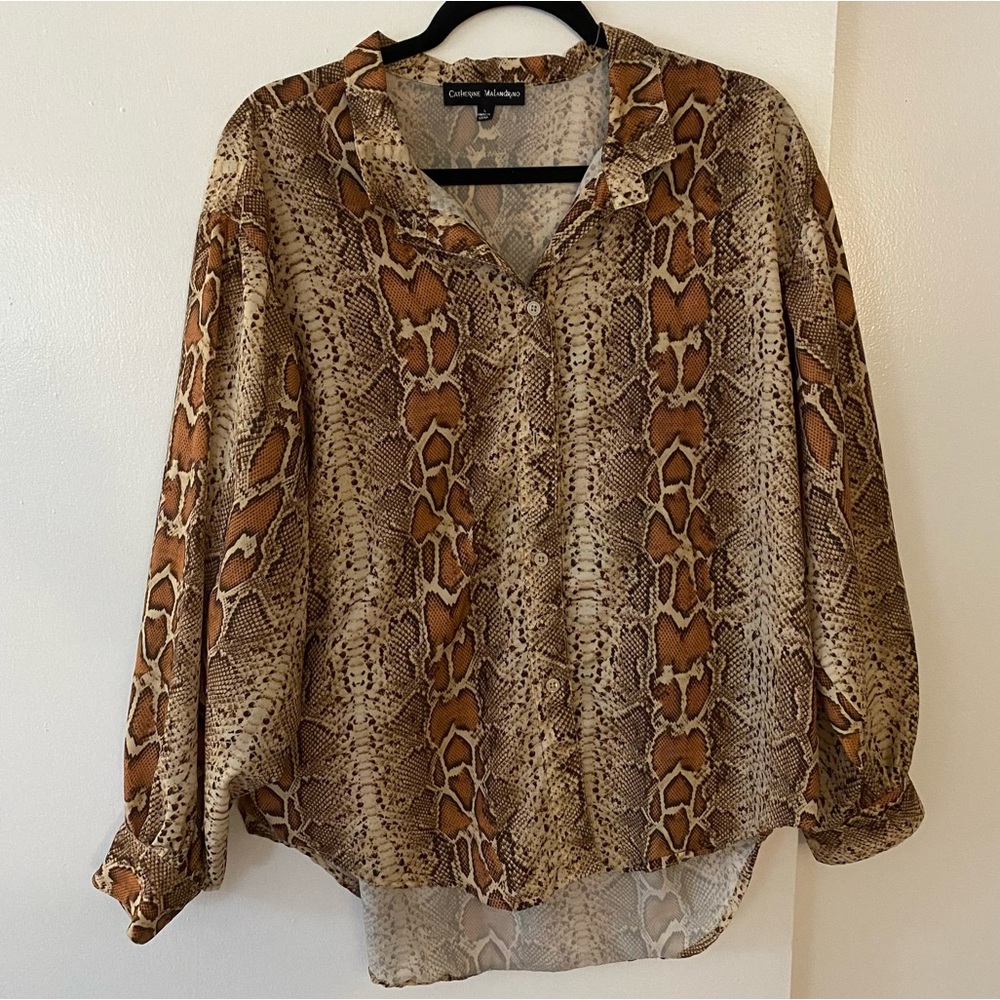 Snakeskin blouse